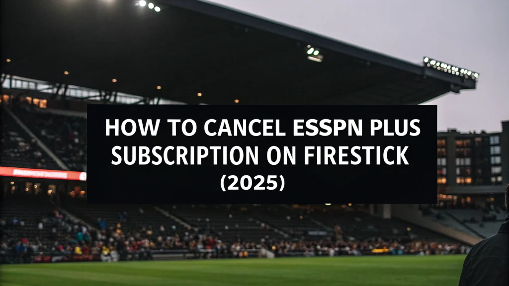 cancel espn plus subscription on firestick