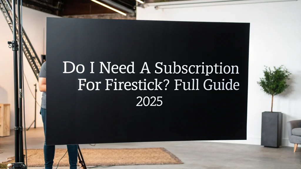 do i need a subscription for firestick