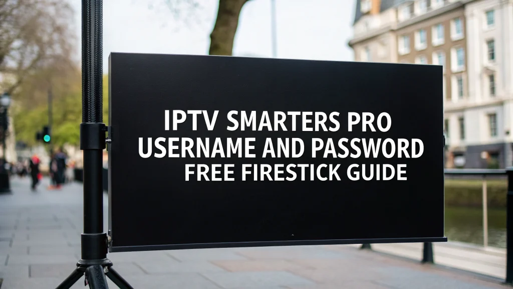 iptv smarters pro username and password free firestick